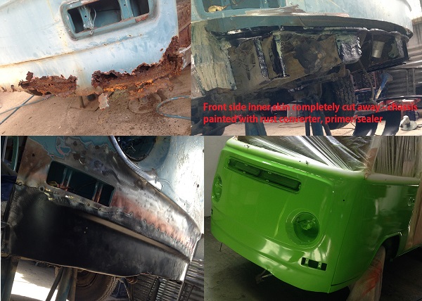 Front repair on 72 Kombi lowlight